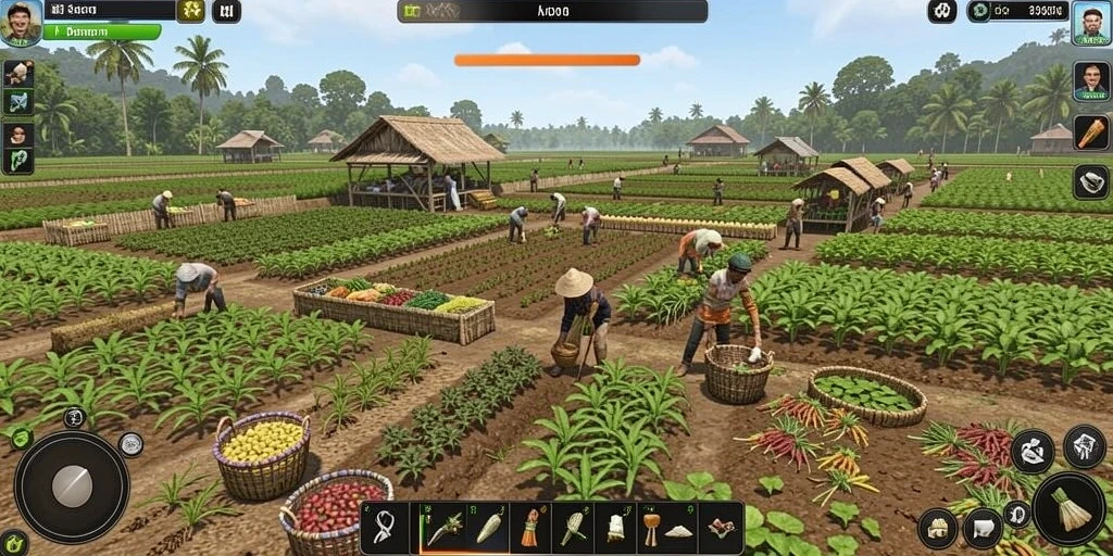 Screenshot aksi saat bertarung melawan musuh yang kuat.