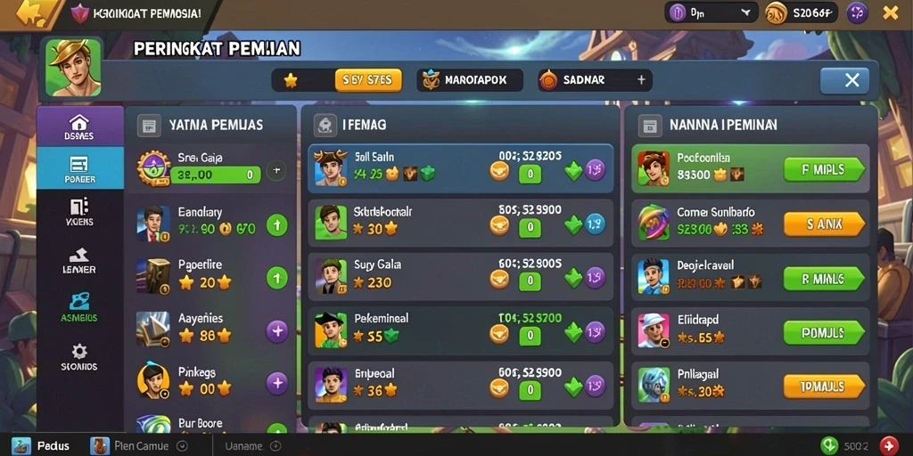 Gameplay seru dalam mode multiplayer yang kompetitif.
