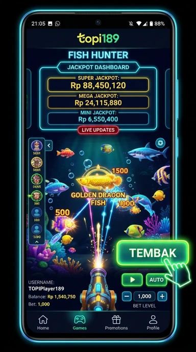 topi189 — menu pengaturan
